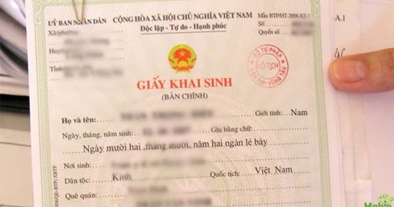 khai sinh tại nơi tạm trú